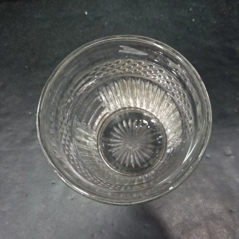 Libbey Radiant Lowball Tumbler, Double Old Fashioned Glass Vintage Clear Barware